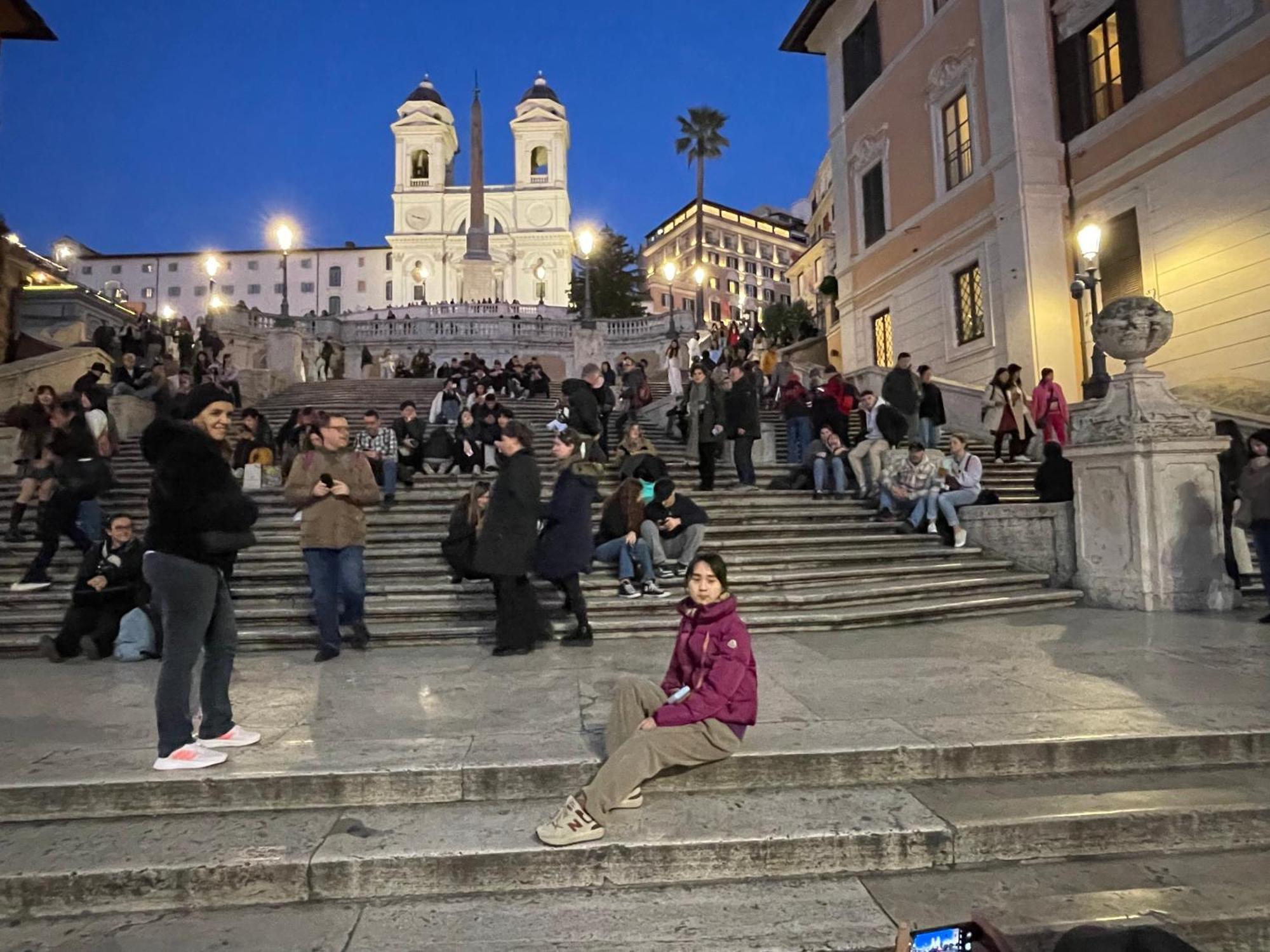 Spanish Steps Rome View Kültér fotó
